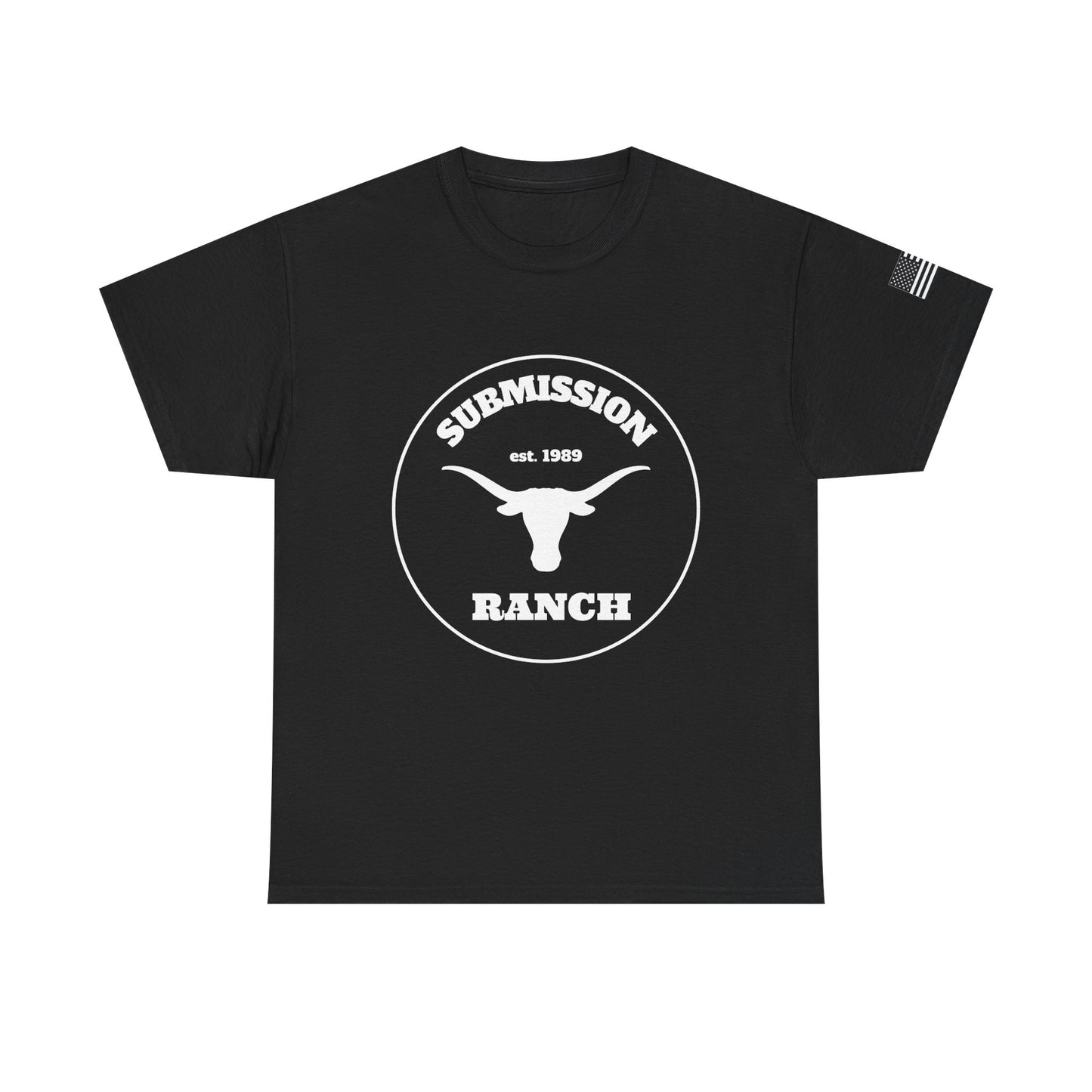 “Submission Ranch” Tee – Black (American Flag Edition)